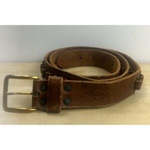 Vintage Warren Brown Leather 30 Loop Bullet Ammo Belt Holder 22 cal.